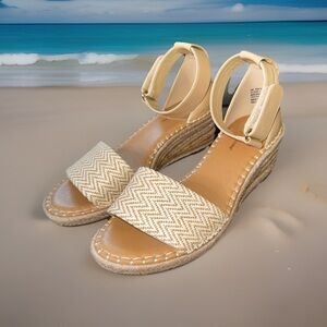 Tommy Bahama Mini Mayla Espadrille Wedge Sandals Women Size 8 Beach Resort NWOT